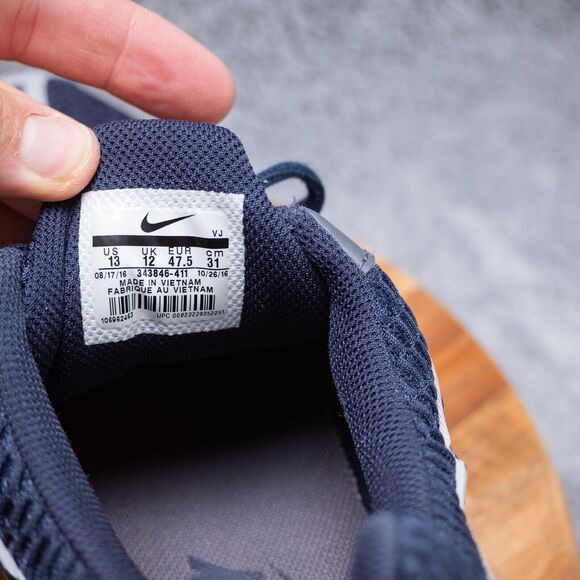 Nike Mens Air Max Torch 4 Running Shoes Obsidian Blue Wolf Grey 343846-411 Sz 13 - Picture 4 of 5